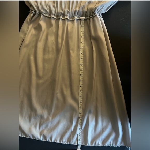 Neiman Marcus Chiffon Pleated Dove Grey Skirt Ballroom Dance - Picture 5 of 5